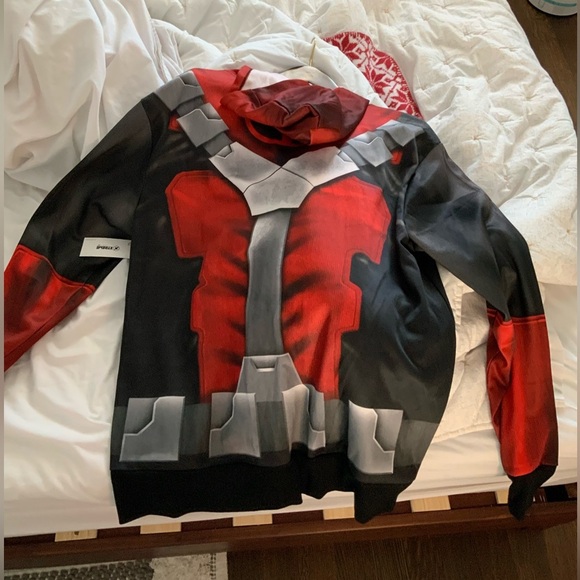 MARVEL Deadpool Madengine Men’s Full Zip Hoodie Jumper Sweater SZ L/G BRAND NEW - Picture 8 of 13